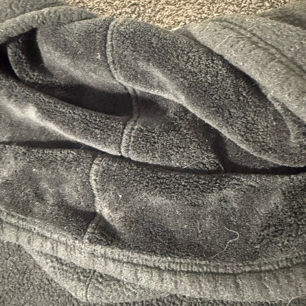 Volcom Unisex teddy Bear Fleece Black  Zip-Up Hoodie - Picture 4 of 6